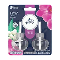 Glade PlugIns Scented Oil Refills, Orchid & Neroli, 0.67 oz, 2 pk