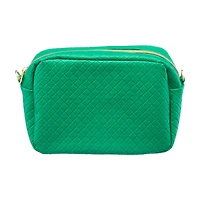 Quilted Cross Body Bag, Green