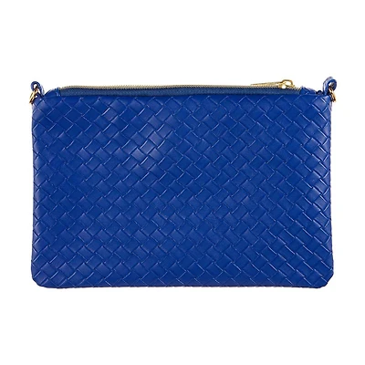 Woven Clutch with Zipper