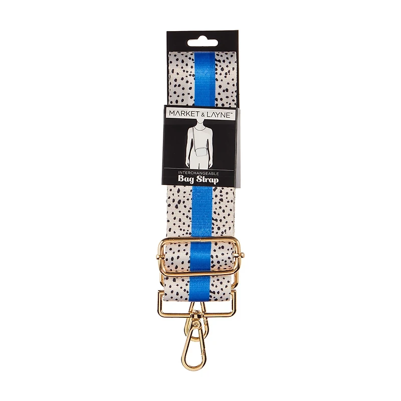 Market & Layne Interchangeable Adjustable Bag Strap, Striped