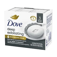 Dove Deep Exfoliating Charcoal Powder & Glycerin Beauty Bar Soap, 3 ct