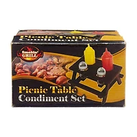 Smokin' Grill Picnic Table Condiment Set