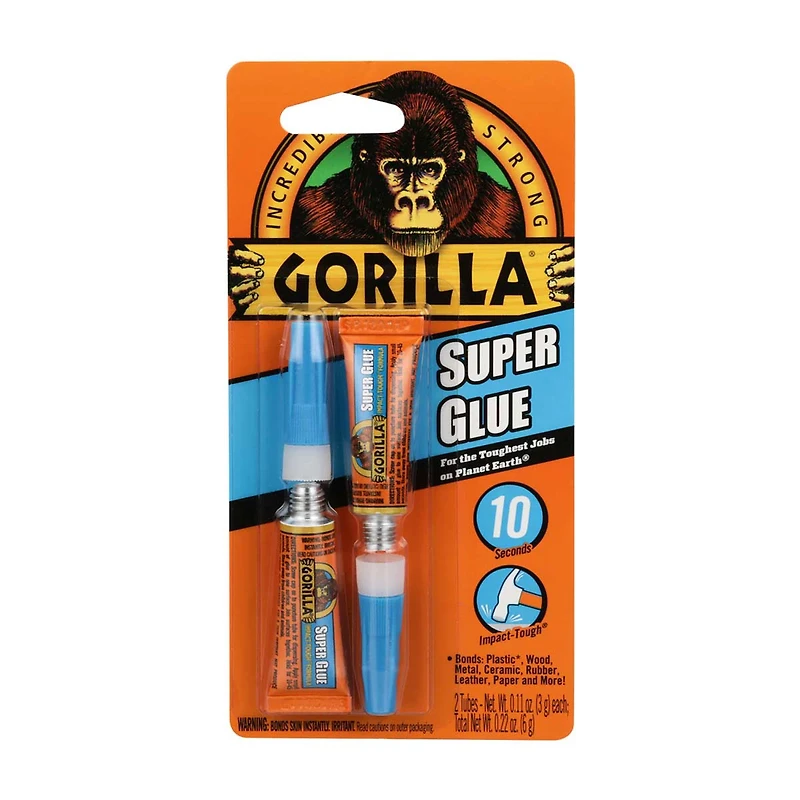 Gorilla Super Glue Twin Pack