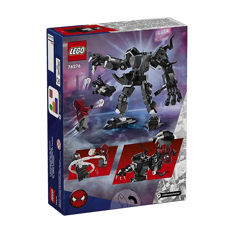 LEGO Marvel Venom Mech Armor vs. Miles Morales Building Toy Set, 76276, 134 pcs