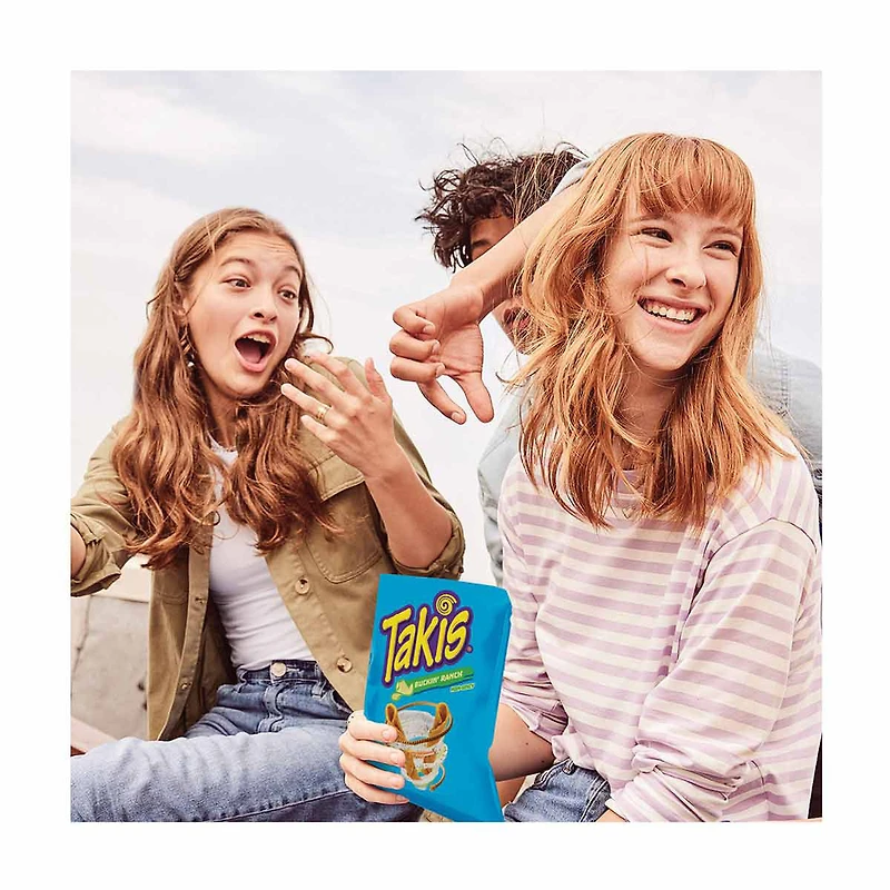 Takis Buckin' Ranch Flavored Non-Spicy Rolled Tortilla Chips, 9.9 oz