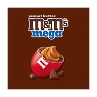 M&M's Mega Peanut Butter Chocolate Candy, Sharing Size Bag, 8.6 oz