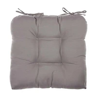 Gray Chair Cushions with Ties