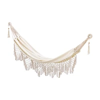 Bliss Hammocks Fringed Hammock in a Bag with Hanging Hardware, 40 in