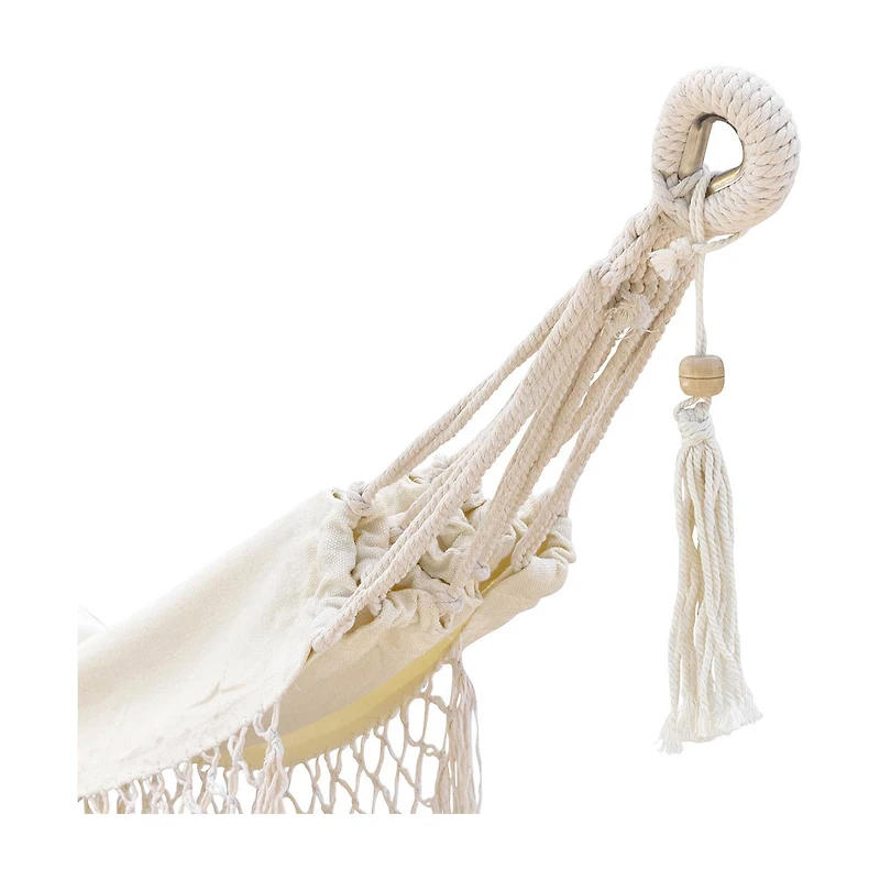 Bliss Hammocks Fringed Hammock in a Bag with Hanging Hardware, 40 in