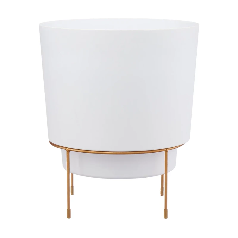 Hopson Planter White, 10 Inches
