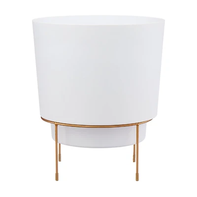 Hopson Planter White, 10 Inches