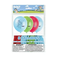 Bluey Latex Balloons, 8 ct