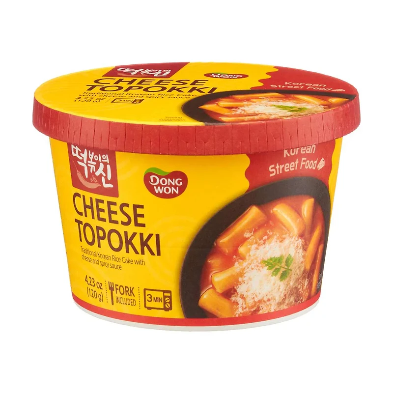 Dong Won Cheese Topokki Cup, 4.32 oz