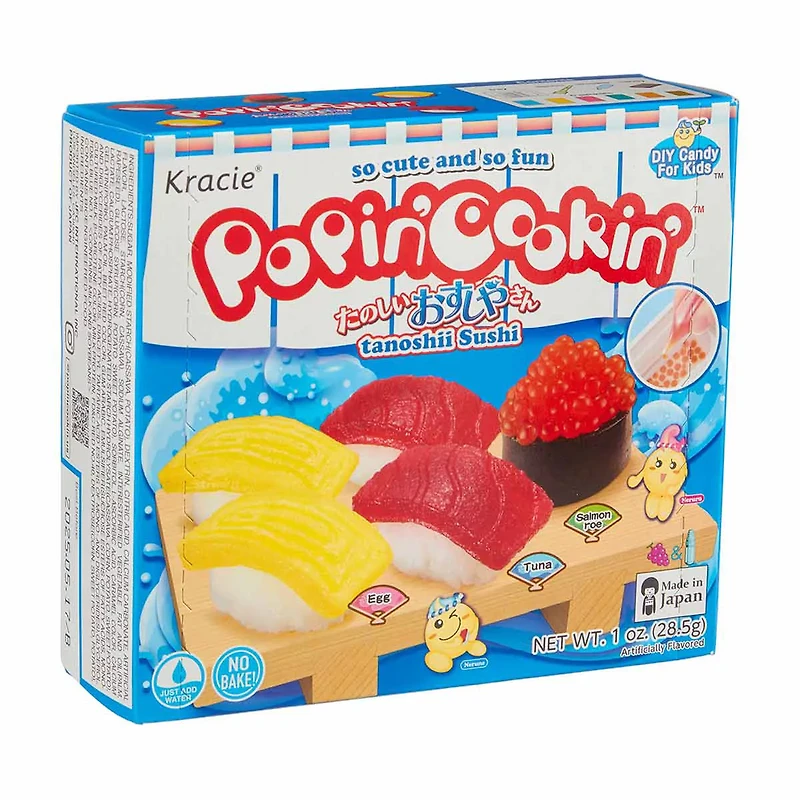 Kracie Popin' Cookin' DIY Candy Kit, Tanoshii Sushi Shop, 1 oz