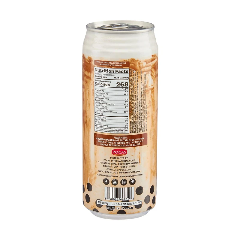 Pocas Taiwan Classic Bubble Tea, 16.5 fl oz