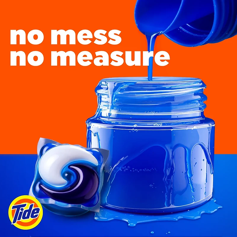 Tide Power PODs + Downy Laundry Detergent Pods, 18 Count, Soft Boosters + April Fresh, Detergent soap pacs for Laundry washing, HE compatible