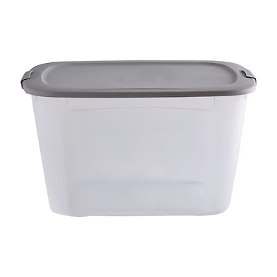 Clear Latching Storage Tote, 121 qt