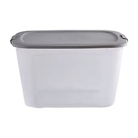 Clear Latching Storage Tote, 121 qt