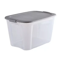 Clear Latching Storage Tote, 121 qt