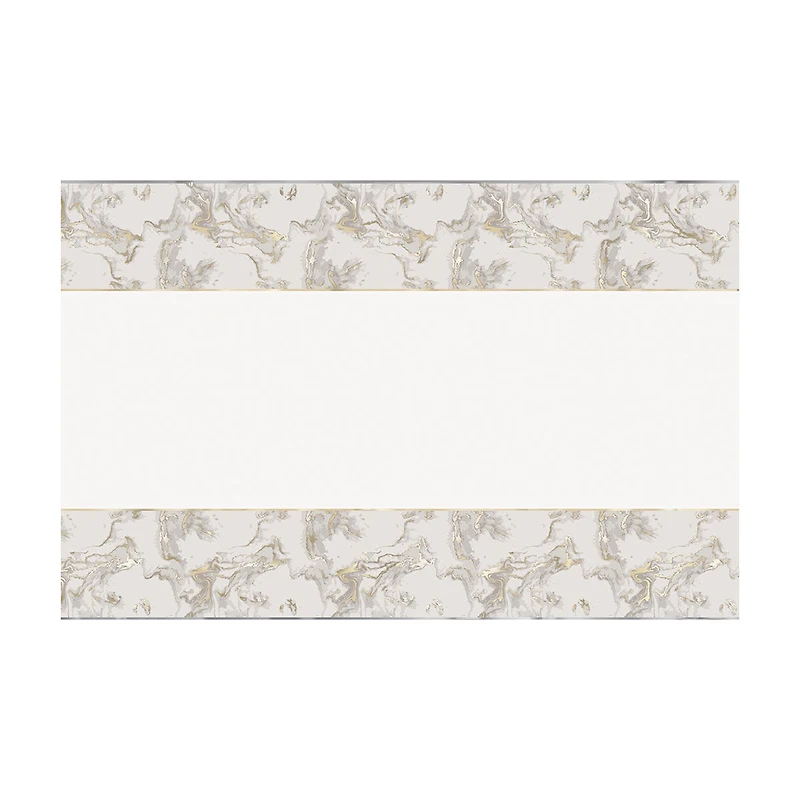Marble Printed Foil Table Cover, 1ct