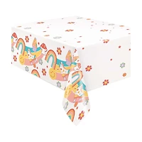 Retro Printed Non-Foil Table Cover 1ct