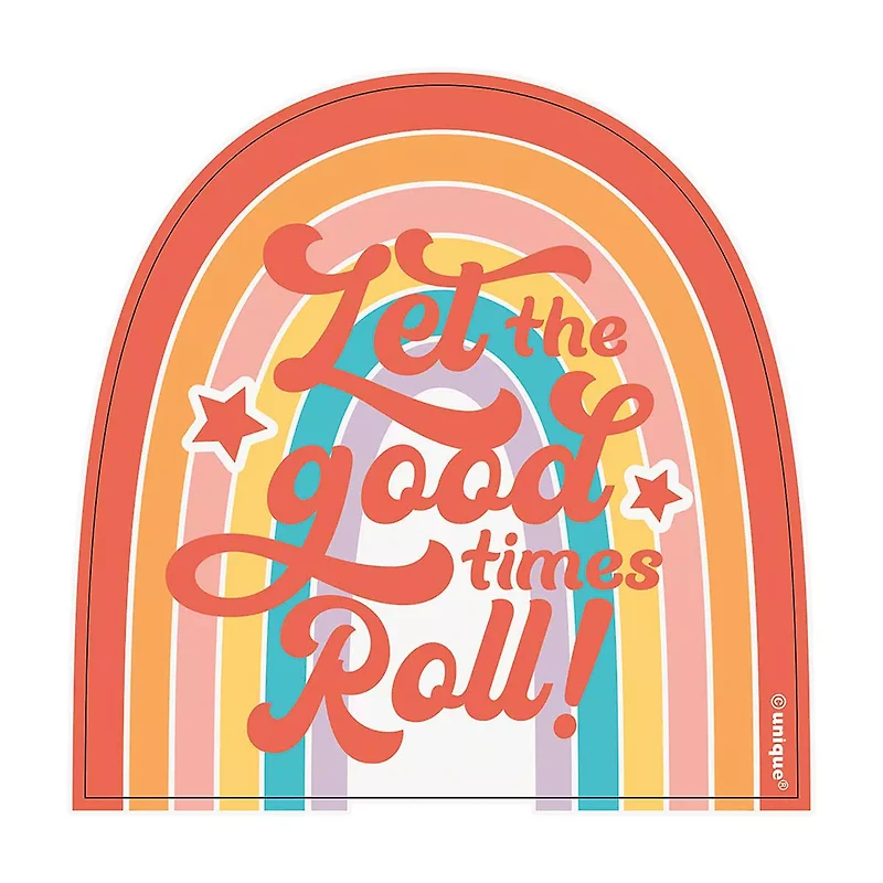 Retro Vinyl Stickers 3ct