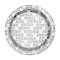 Round Disco Paper Plates, 7 in, 8 ct