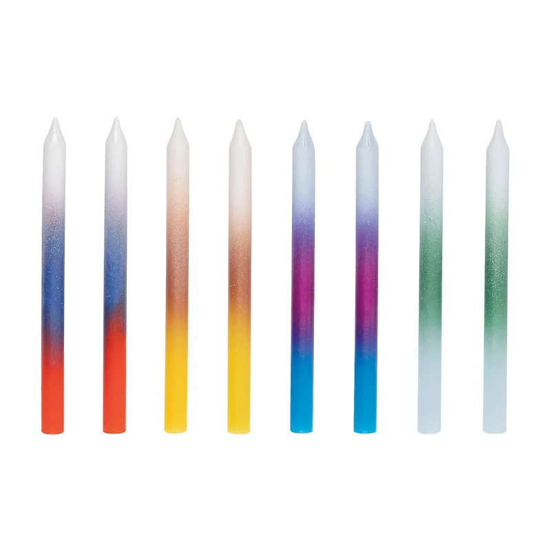Ombre Bright Candles 8ct