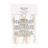 Mini Gold Glitter Serving Tongs 4ct