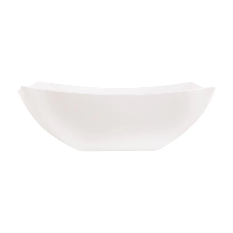 Square WHITE Plastic Serving Bowl 1ct