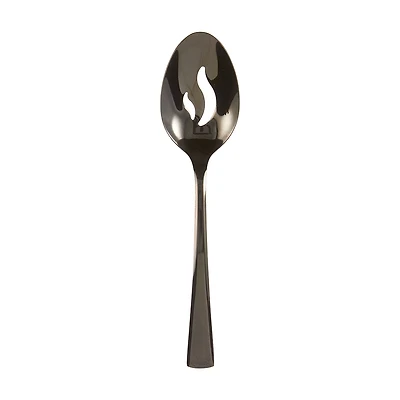 Stainless Steel Black Slotted Spoon
