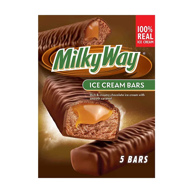 MILKY WAY Ice Cream Bars, 5 ct