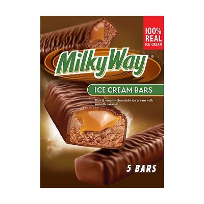 MILKY WAY Ice Cream Bars, 5 ct