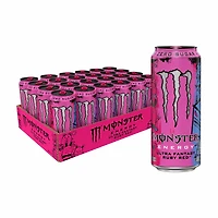 Monster Zero Sugar Ultra Fantasy Ruby Red Energy Drink, 16 oz cans, 24 pk
