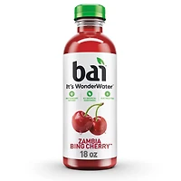 Bai Antioxidant Infused Water Beverage, Zambia Bing Cherry, 18 Fluid Ounce Bottle