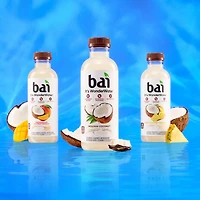 Bai Antioxidant Infused Water Beverage, Molokai Coconut, 18 Fluid Ounce Bottle