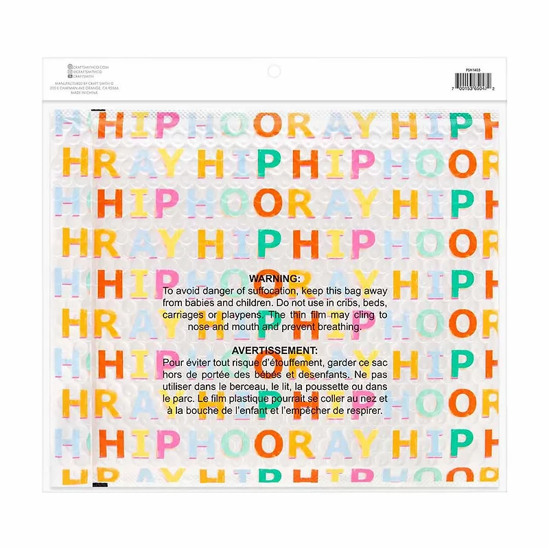 Craft Smith Packaging Hooray Bubble Mailer, 3 pc