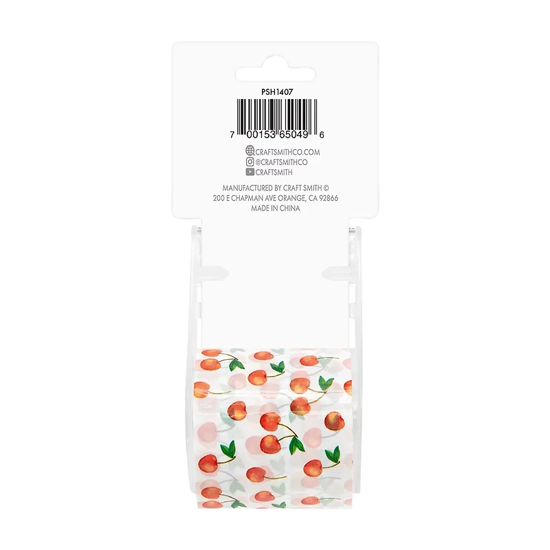 Craft Smith Cherries Shipping Tape, 1.8 in x 16.6 yd