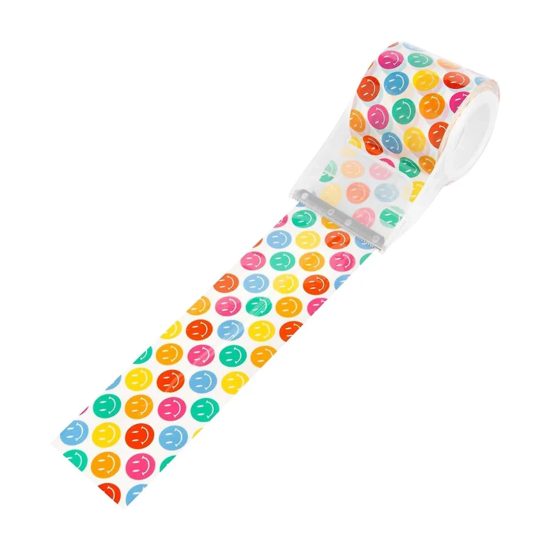 Craft Smith Smiley Shipping Tape, 1.8 in x 16.6 yd