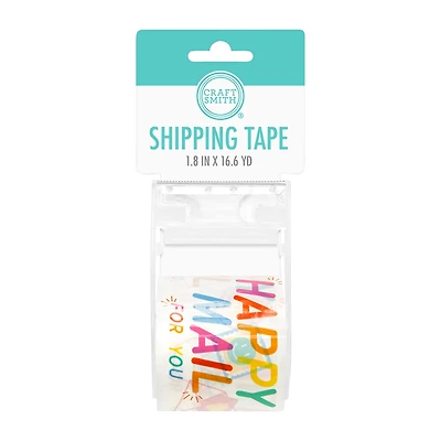 Craft Smith Happy Mail Shipping Tape, 1.8 in x 16.6 yd