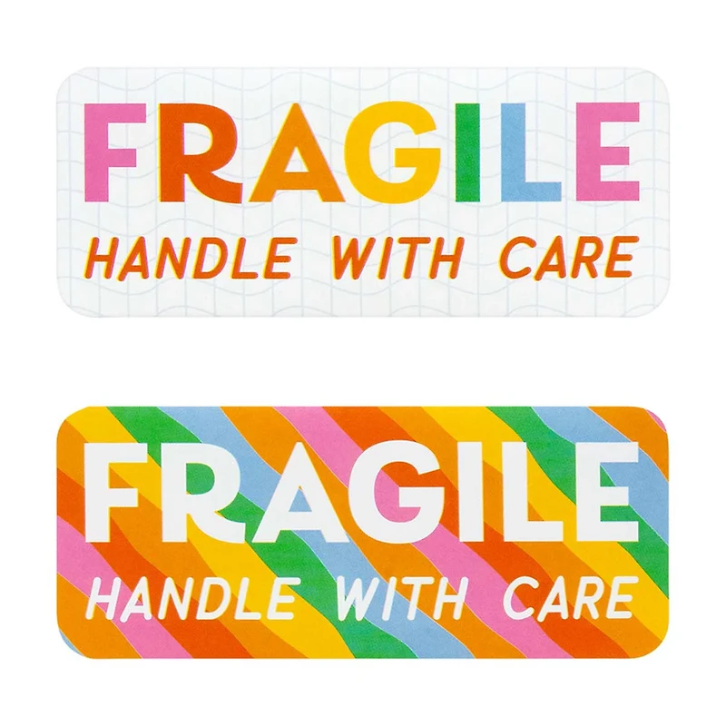 Craft Smith Fragile Packaging Labels, 4 x 1.6 in - 16 pc