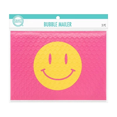 Craft Smith Packaging Smiles Bubble Mailer, 3 pc