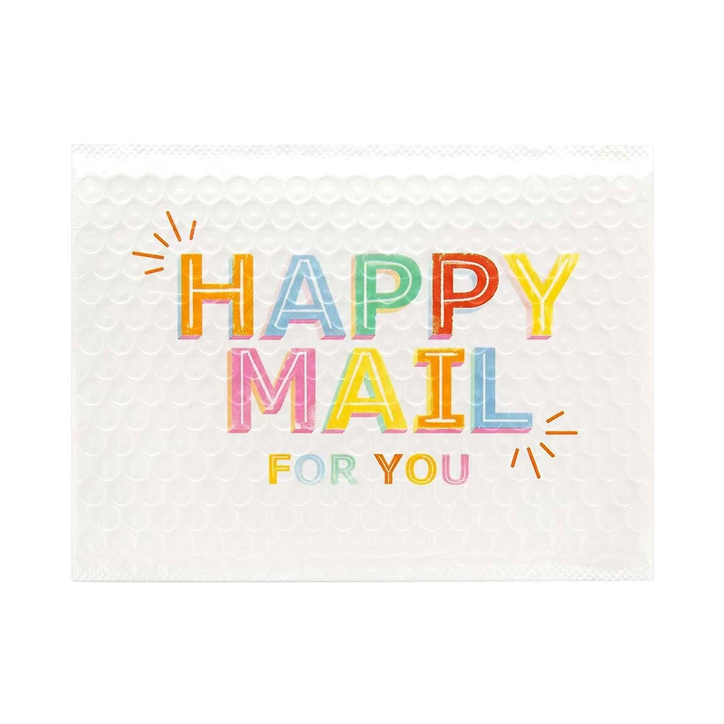 Craft Smith Packaging Happy Mail Bubble Mailer, 3 pc
