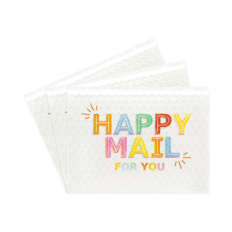 Craft Smith Packaging Happy Mail Bubble Mailer, 3 pc