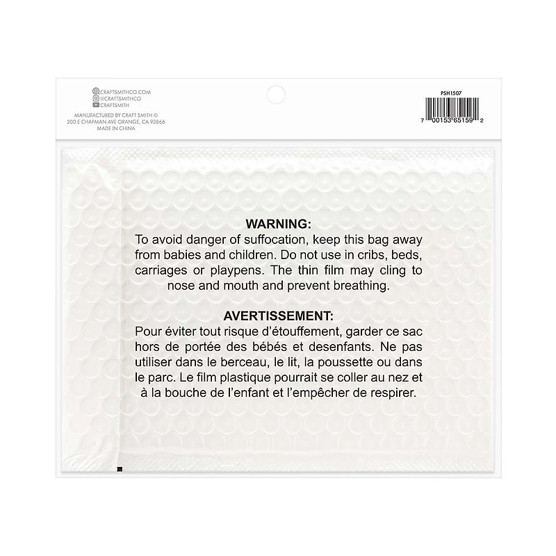 Craft Smith Packaging Happy Mail Bubble Mailer, 3 pc