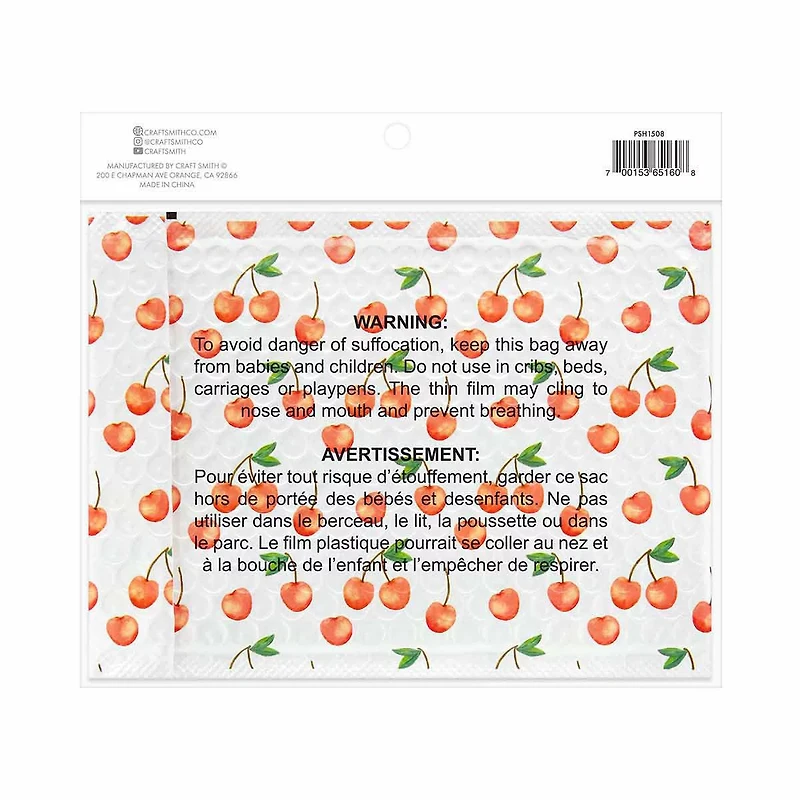 Craft Smith Packaging Cherries Bubble Mailer, 3 pc