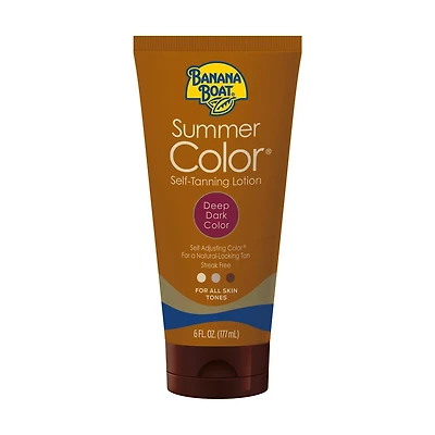 Banana Boat Summer Color Deep Dark Self Tanning Lotion, 6 oz