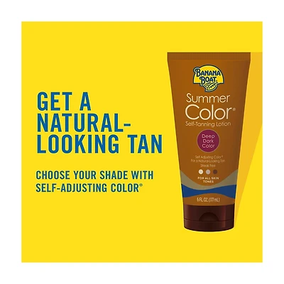 Banana Boat Summer Color Self Tanning Lotion, Dark Tanning Lotion, 6 Fl Oz