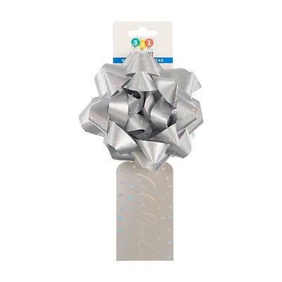 321 Party! Paper Bow with Gift Tag