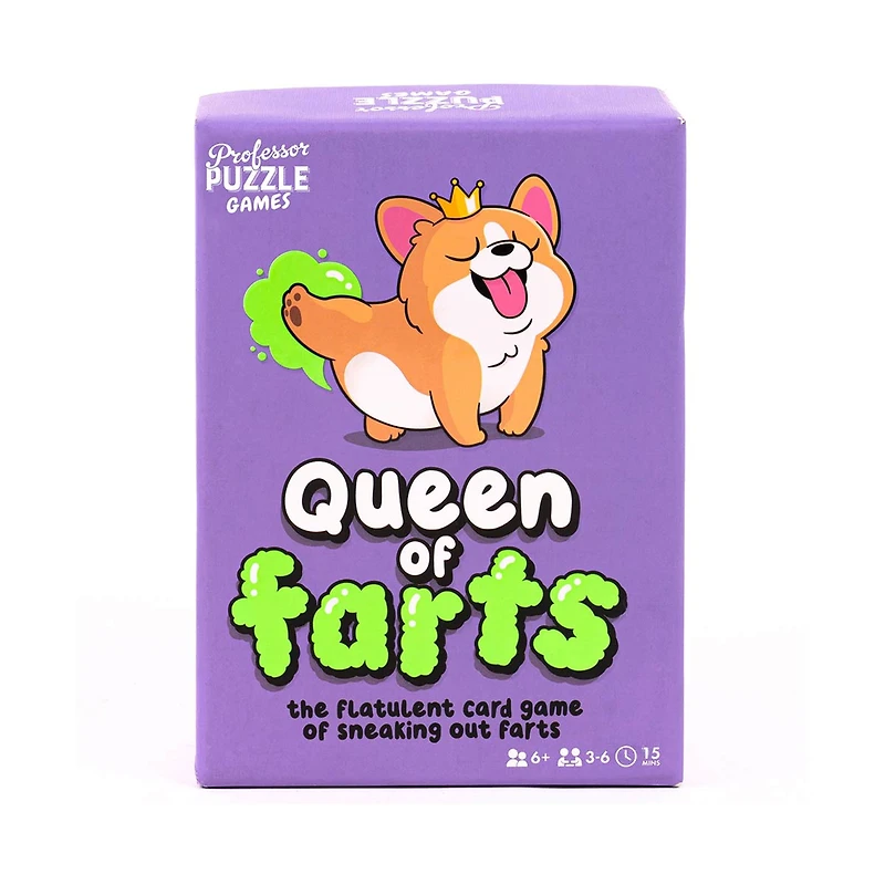 Professor Puzzle Games Queen of Farts Card Game
